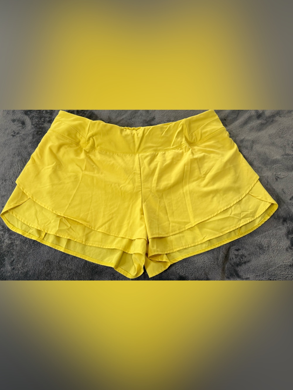 CALIA by Carrie Underwood Bright Yellow Athletic Shorts 3X